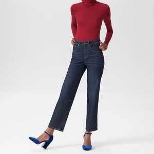 Bae Boyfriend Straight Leg Jeans - Dark Indigo 12